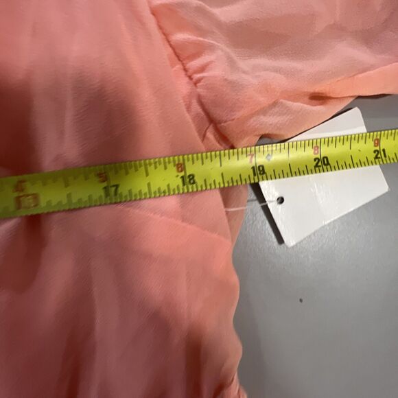 AUW Dress Women’s Plus 3X Short Chiffon Crocheted Retro 60’s ALine - Picture 5 of 9